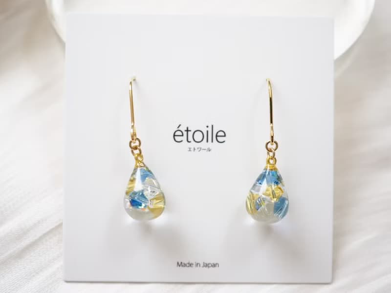 Swarovskiドロップショート　SDS-19　ピアス/イヤリング