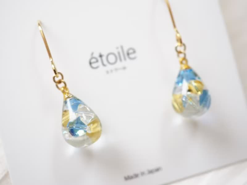 Swarovskiドロップショート　SDS-19　ピアス/イヤリング