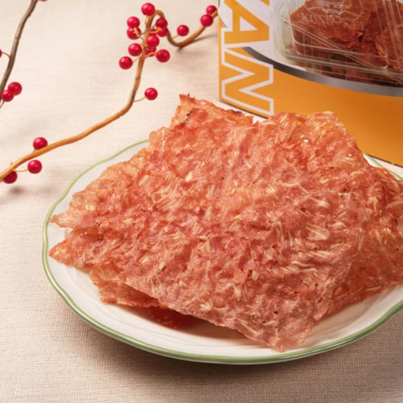 父親節/中秋節/送禮推薦【港記酥皇】頂級豬肉脆紙10片裝禮盒