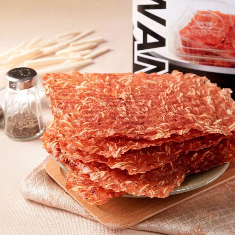 父親節/中秋節/送禮推薦【港記酥皇】頂級豬肉脆紙10片裝禮盒