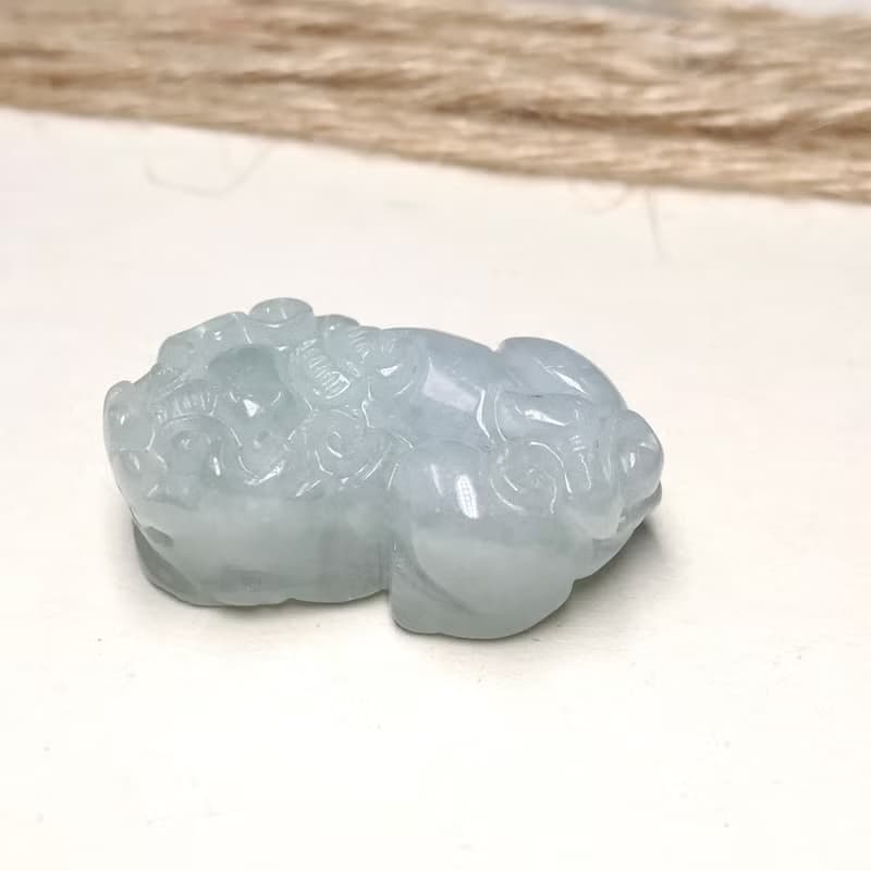 【招財神獸】冰種翡翠戰神貔貅| 天然緬甸玉翡翠 | 送禮