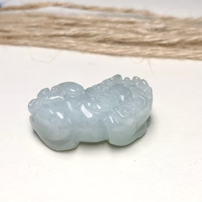 【招財神獸】冰種翡翠戰神貔貅| 天然緬甸玉翡翠 | 送禮