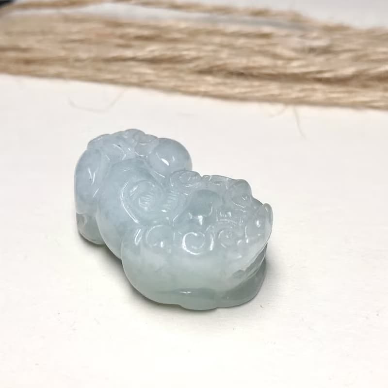【招財神獸】冰種翡翠戰神貔貅| 天然緬甸玉翡翠 | 送禮