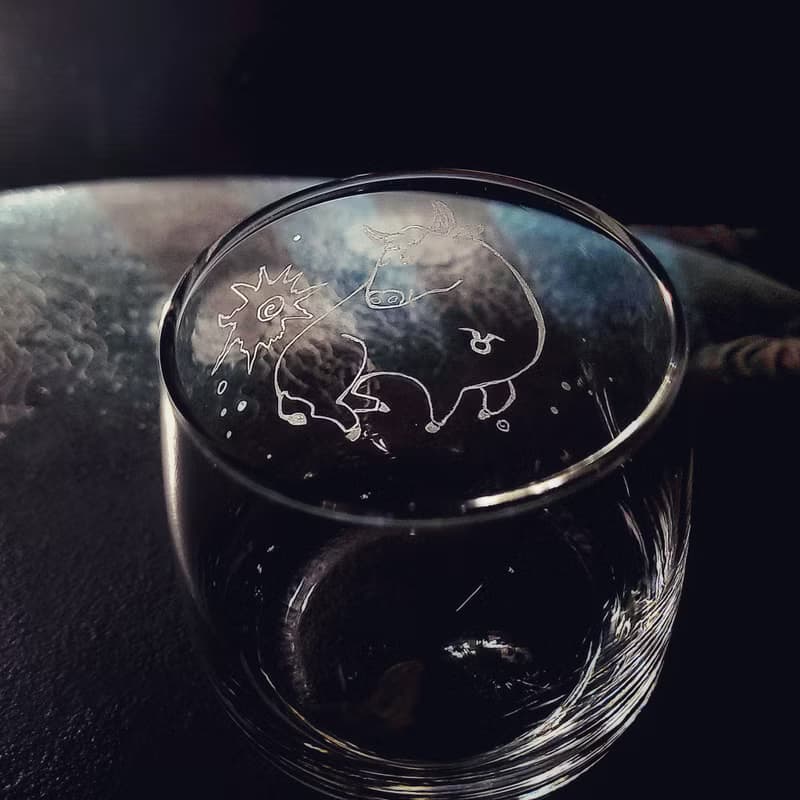 【星座個性杯】客定手雕 搖擺杯 烈酒/調酒杯 雕圖/免費刻字