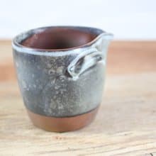 【母親節禮物】柴燒木紋柄 黑鐵釉茶海 公道杯 名家葉敏祥手作