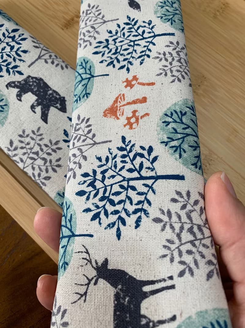 文青風環保純棉筷袋 ~ 竹林深處 氣質原胚潮物 收納 手作餐具袋