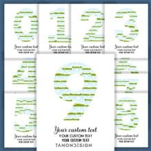 0-9 Number Photo collage Editable Canva Template, Anninersary Gift, Brthday Gift