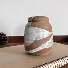 流白 大茶倉 茶罐 茶席 | 陶器皿