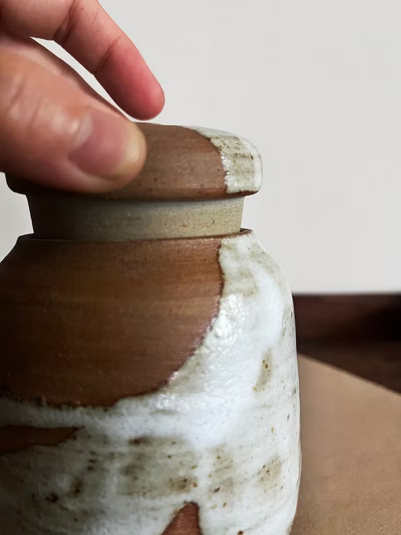 流白 大茶倉 茶罐 茶席 | 陶器皿