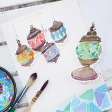輕水彩手繪 / 線上課程 / 初學者水彩入門 / 骨董小物篇章三