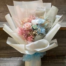 漫森態 乾燥花+永生花花束 不凋花