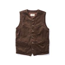 French Corduroy Hunting Vest - 咖啡色 Brown