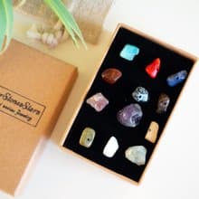 Sagittarius crystals set, harmonizing stones, raw gems box, rough amethyst