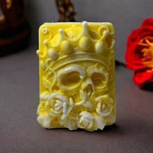 萬聖節 藝術玫瑰骷顱顏系列一 精油香氛 手工皂 Halloween 專屬皂