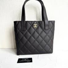絕版古董包 Chanel Vivian深咖啡色托特包 側背包 單肩包 中古