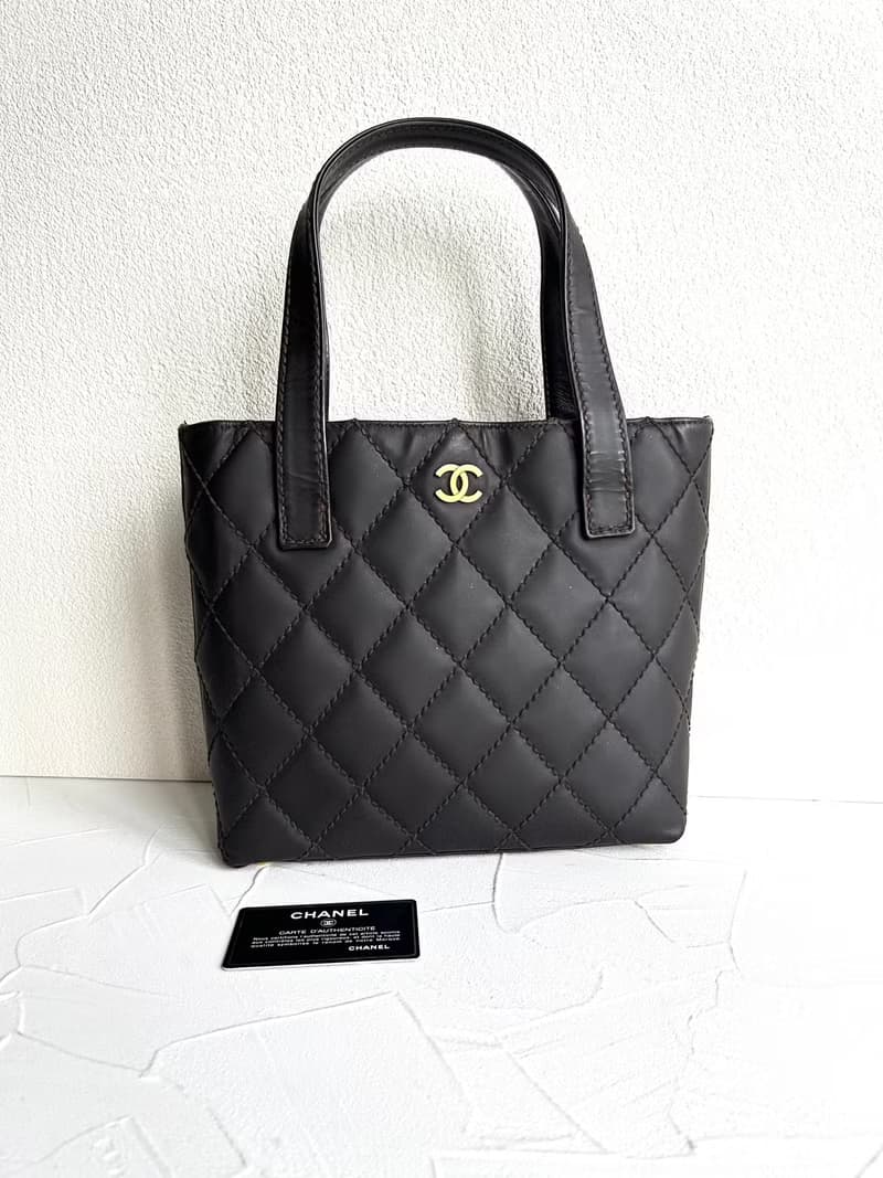 絕版古董包 Chanel Vivian深咖啡色托特包 側背包 單肩包 中古