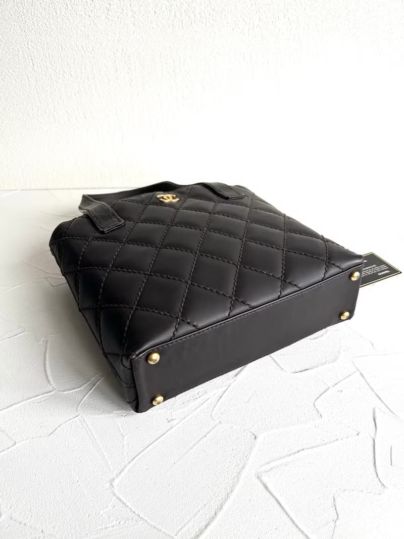 絕版古董包 Chanel Vivian深咖啡色托特包 側背包 單肩包 中古