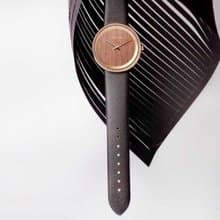 VEJRHOJ 丹麥霍伊經典原木手錶 The SUN 咖啡棕 黃銅金 胡桃木