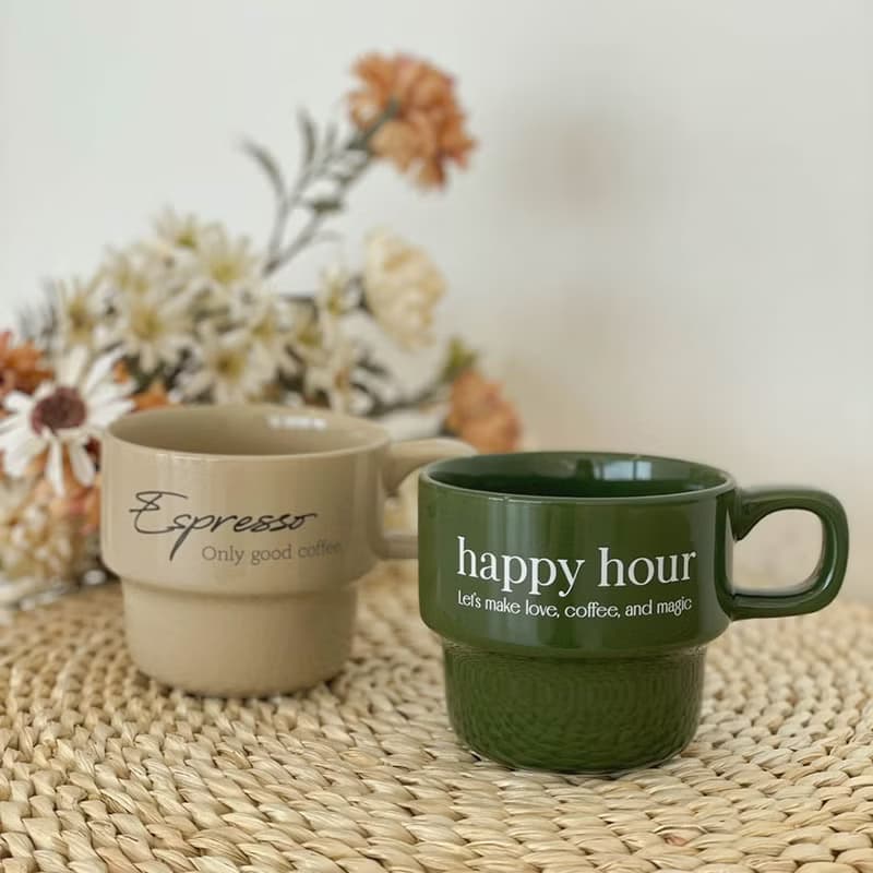 My own writing lettering phrase 2-tier coffee cup - 250ml