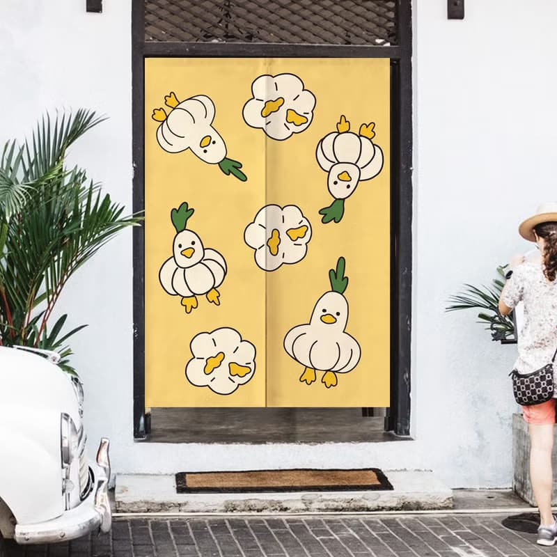 【訂製】蒜了鴨門簾/麻布