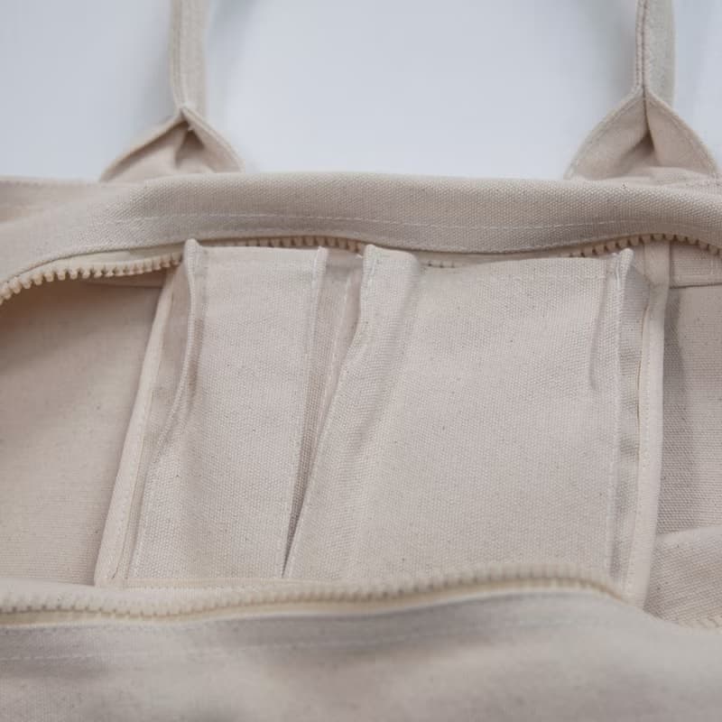 野球のボール　キャンバス　ジップ　トートバッグ　Tcollector