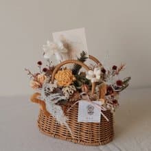 xuli.96 中秋節提籃花禮 中秋節禮盒 秋天氣息 桌花