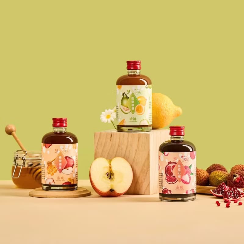 【永禎】輕盈果漾果醋3入禮盒-蜂蜜蘋果/芭樂檸檬/荔枝石榴150ml