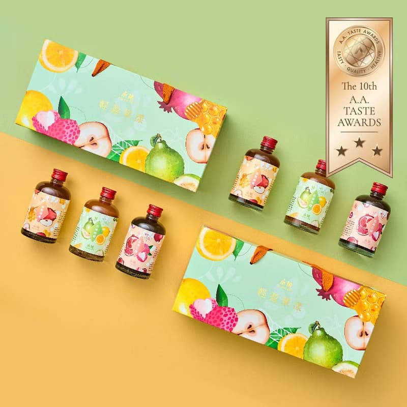 【永禎】輕盈果漾果醋3入禮盒-蜂蜜蘋果/芭樂檸檬/荔枝石榴150ml