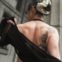 馬戲團系列 夢幻短版薄紗透膚小外套