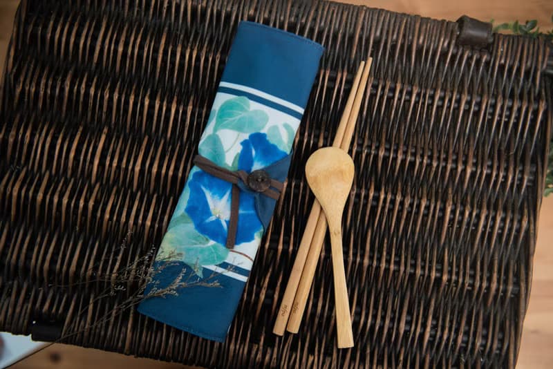 朝顏和風餐具袋 / 附木筷1雙 / / 母親節檔期買一送一