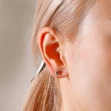 petit heart loop-fit earring SV　ループフィットイヤリング　ミニハート 　シルバー