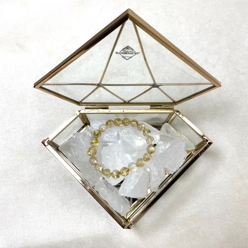 白水晶原石消磁盒