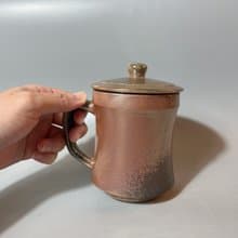 柴燒500cc有蓋馬克杯 / 啤酒杯 / 小平凡手作
