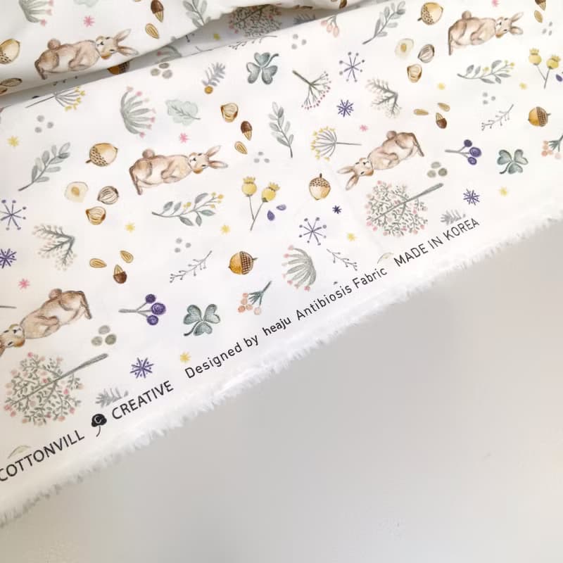 免費繡名字。香草野兔。安撫被 推車蓋毯 豆絨毯 滿月禮