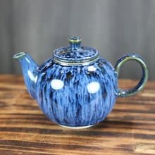【送禮好物】240ml 湛海 天目釉 圓滿茶壺 鶯歌名家葉敏祥作品