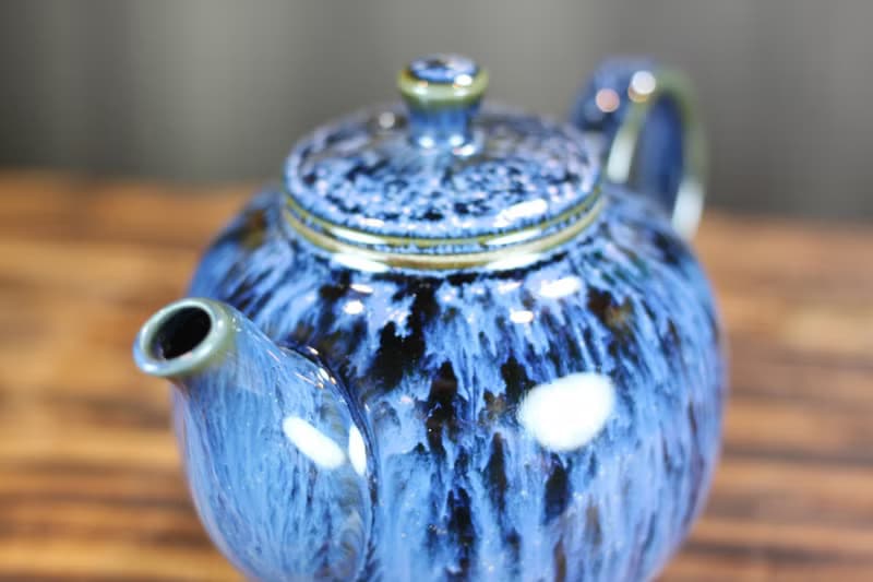 【送禮好物】240ml 湛海 天目釉 圓滿茶壺 鶯歌名家葉敏祥作品
