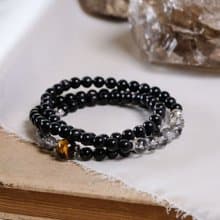 金運石 閃靈鑽 黃虎眼 三圈 手鍊 天然礦石水晶
