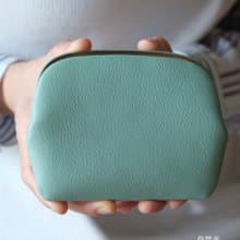 薄型天溝六卡夾【湖綠_Alran Sully 山羊革】