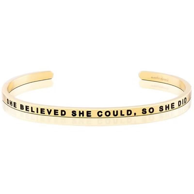 Mantraband悄悄話許願手環-  She believed she could so she did