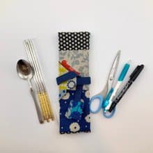 日本純棉布— 餐具袋/吸管袋/文具包/筆袋