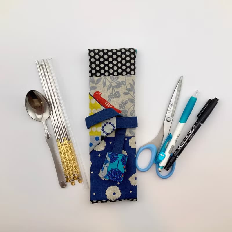 日本純棉布— 餐具袋/吸管袋/文具包/筆袋