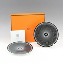 【日本直送】エルメス HERMES アッシュデコ Hデコ 食器 14cm プレート 2枚【未使用】Sランク