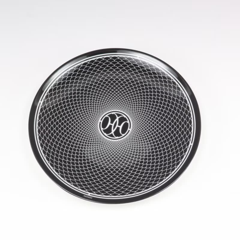 【日本直送】エルメス HERMES アッシュデコ Hデコ 食器 14cm プレート 2枚【未使用】Sランク