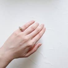 靜謐煙靄 天然晶石尾戒 (拉長石.紫黃晶)安定心神.招財.靈性智慧