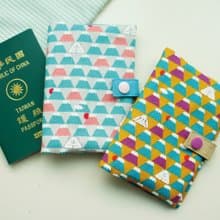 Lovely【日本布】富士山拉鍊護照套、布書套10X14cm