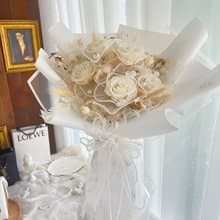 wbfxhm / 七夕送禮 只醉金迷白金色 不凋玫瑰花束