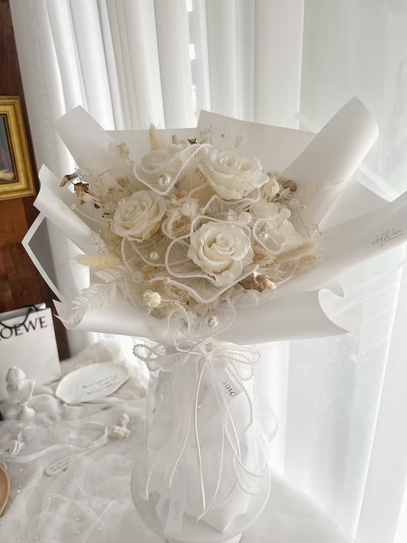 wbfxhm / 七夕送禮 只醉金迷白金色 不凋玫瑰花束