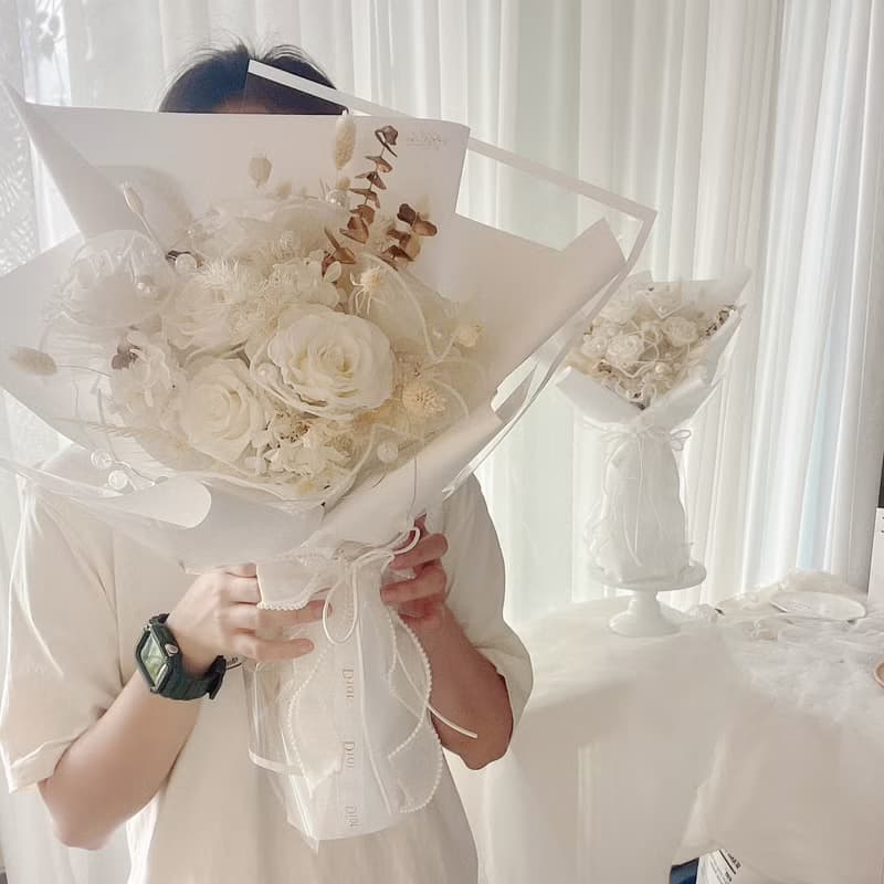 wbfxhm / 七夕送禮 只醉金迷白金色 不凋玫瑰花束