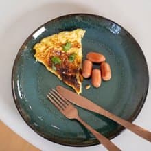 芬蘭設計餐廚/釉彩餐盤/綠/19cm/26cm