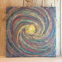 宇宙#12 壓克力畫 療癒生活 30x30 居家裝飾 藝術作品 手繪